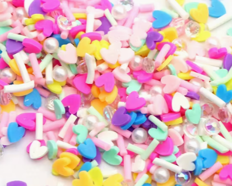 Fun-Fetty Hearts Slime Sprinkles