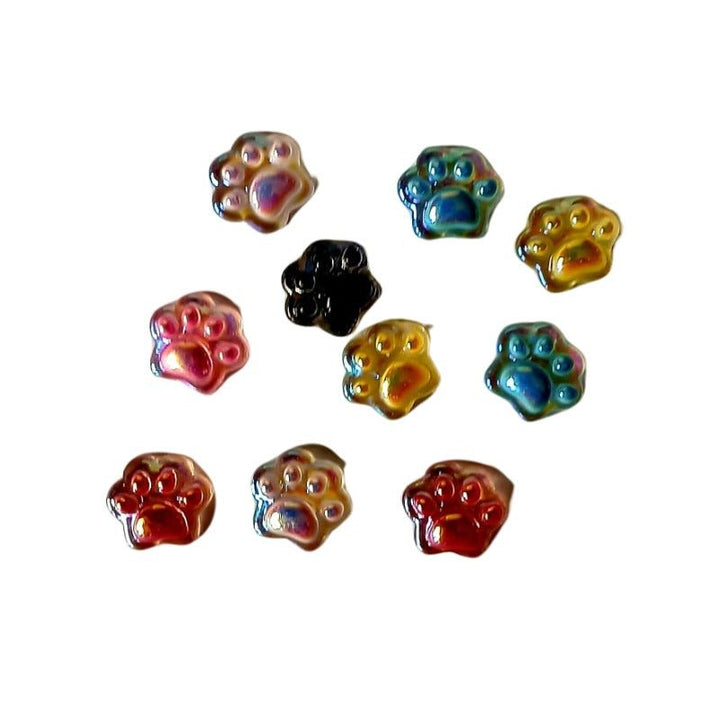 Colourful Cute Paw Mini Slime Charms - Slime Charms - Slime Glue