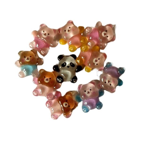 Cute Bear Mini Slime Charms - Slime Charms - Slime Glue